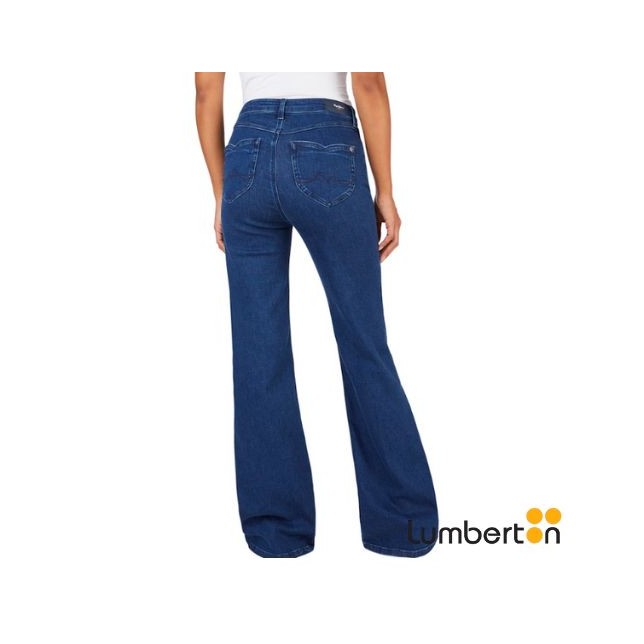 Tejano Acampanado Azul Oscuro con...