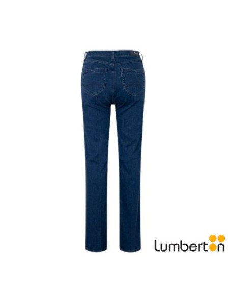 Tejano Acampanado Azul Oscuro con Bolsillos de CorazónWILLA