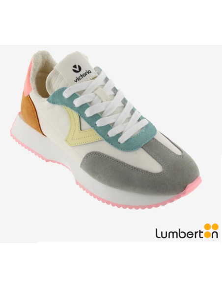 Zapato Multicolor con detalle en V amarillo1134113