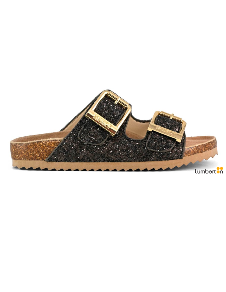 Sandalia Marron con detalles brillantesBIO35N