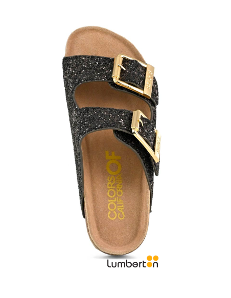 Sandalia Marron con detalles brillantesBIO35N