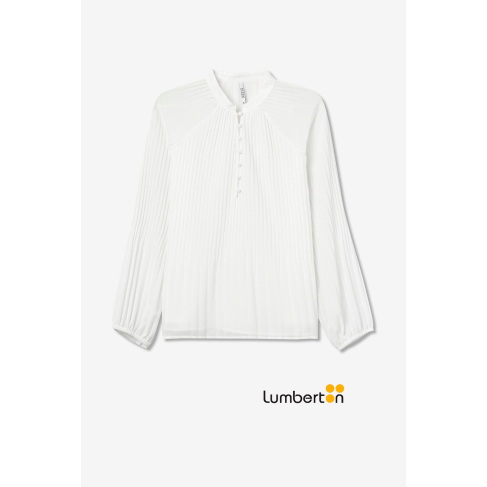 Blusa blanca olisada cuello... 2