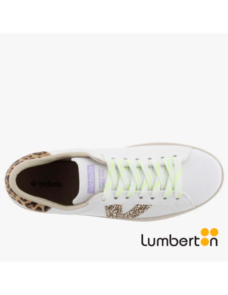 Zapato Blanco + V Plateada1126209 VICTORIA