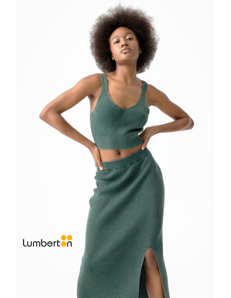 Top de punto "color verde desgastado" RAINETV