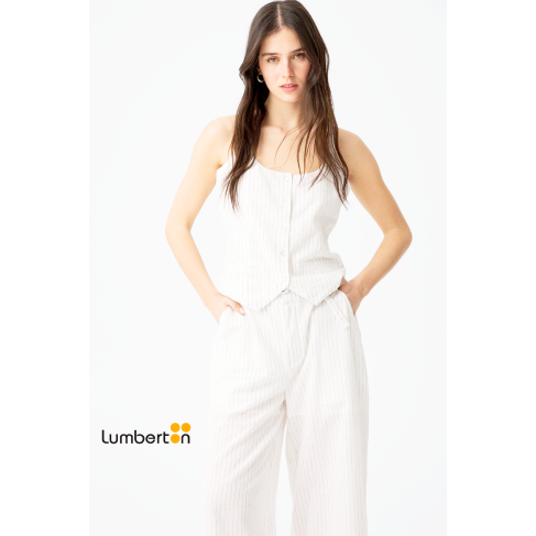 Chaleco blanco de lino... 2