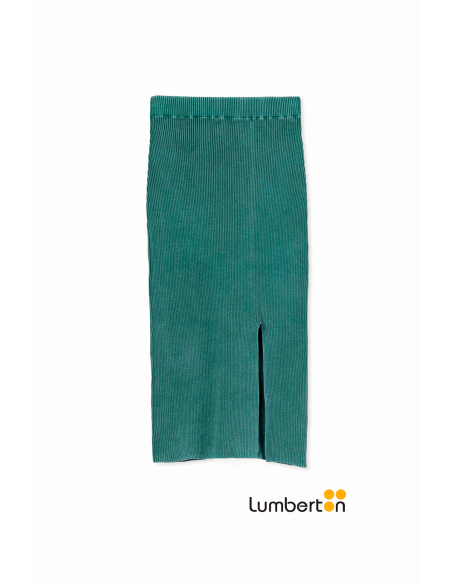Falda punto tipo "tubo" color verde oscuro RAINEFV