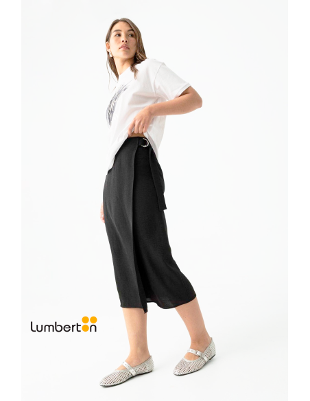 Falda midi apertura lateral GREENYN