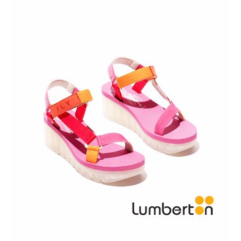 Sandalia de velcro rosa YEFAR 2