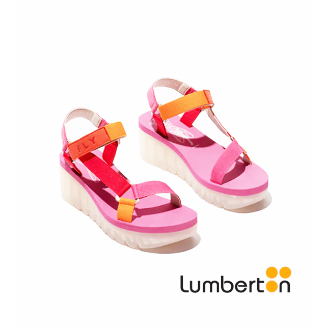 Sandalia de velcro rosa YEFAR Sandalia de velcro rosa YEFAR