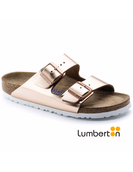 Zueco marrón + hebilla ARIZONA