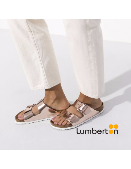 Zueco marrón + hebilla ARIZONA