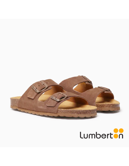 Sandalia marrón oscuro + Hebilla GHANAM