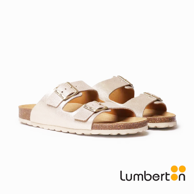 Sandalia plateada + hebilla GHANAP Sandalia plateada + hebilla GHANAP