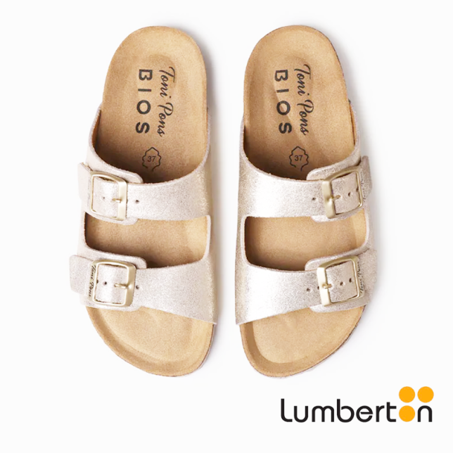 Sandalia plateada + hebilla GHANAP Sandalia plateada + hebilla GHANAP