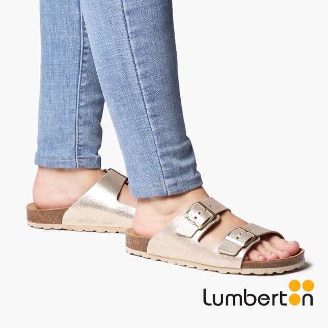 Sandalia plateada + hebilla GHANAP Sandalia plateada + hebilla GHANAP