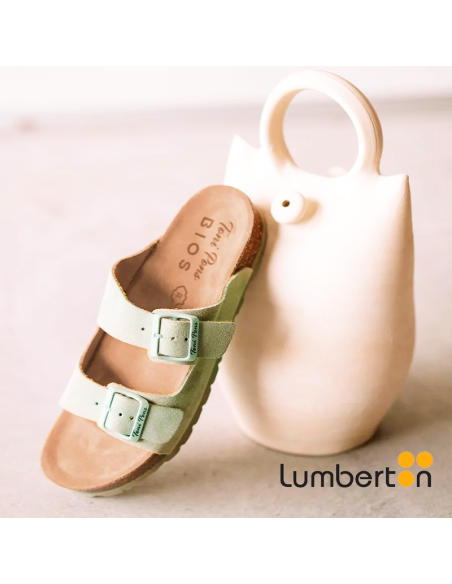 Sandalia verde oliva + hebilla GHANAV