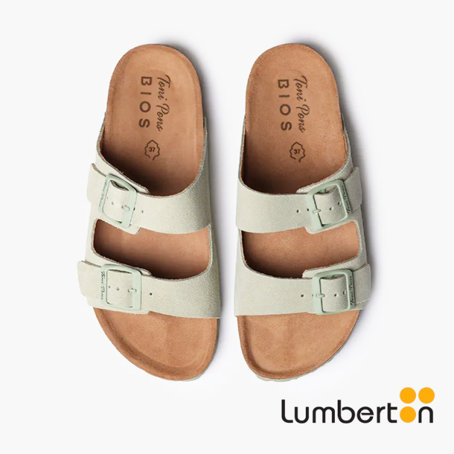 Sandalia verde oliva + hebilla GHANAV Sandalia verde oliva + hebilla GHANAV