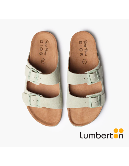 Sandalia verde oliva + hebilla GHANAV