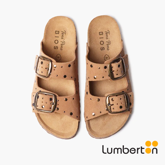 Sandalia Camel + detalle lentejuelas...