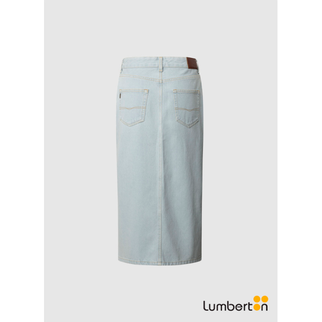 Falda midi Tejana azul claroMIDISKIR Falda midi Tejana azul claroMIDISKIR