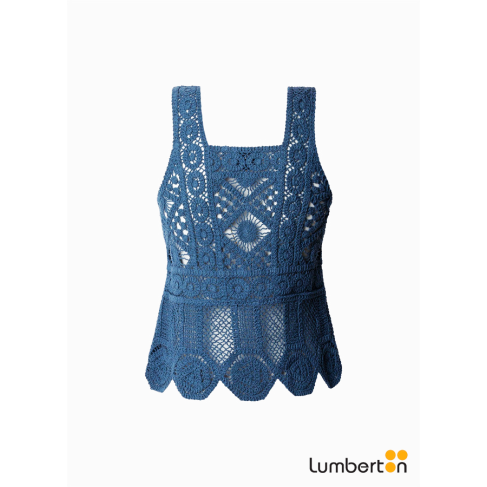 Top tirantes croché azulOLIVE 2