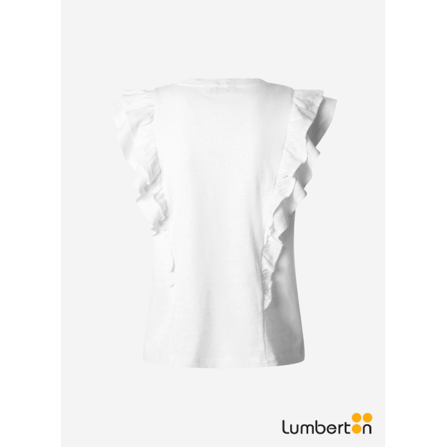 Camiseta blanca con volantesMILEY