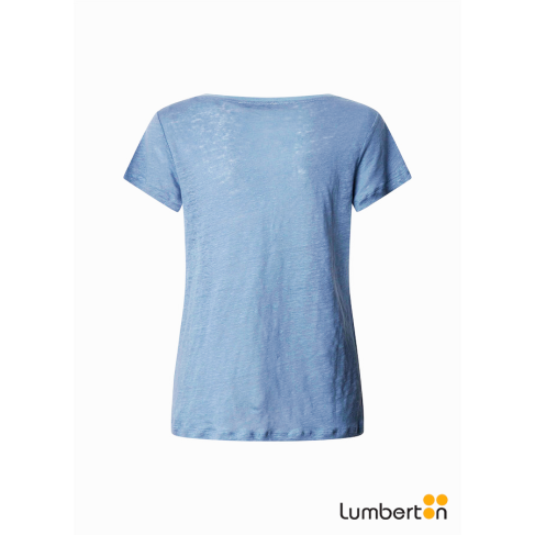 Camiseta básica azul con... 2