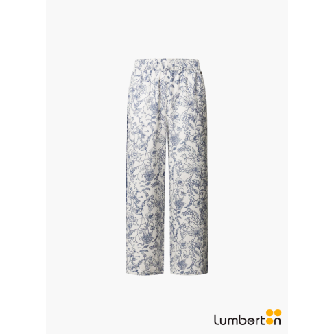 Pantalón largo lino con...