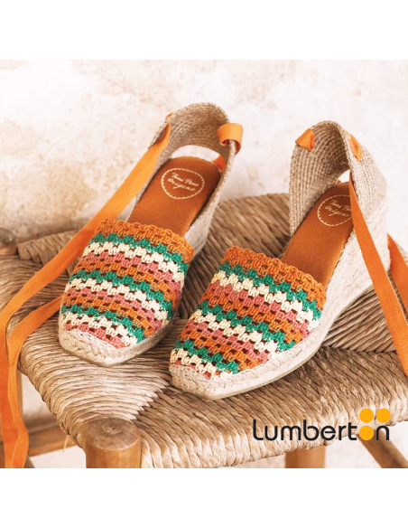 Sandalia de cuña multicolor GEORGI