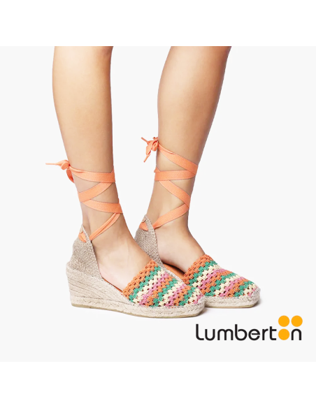Sandalia de cuña multicolor GEORGI