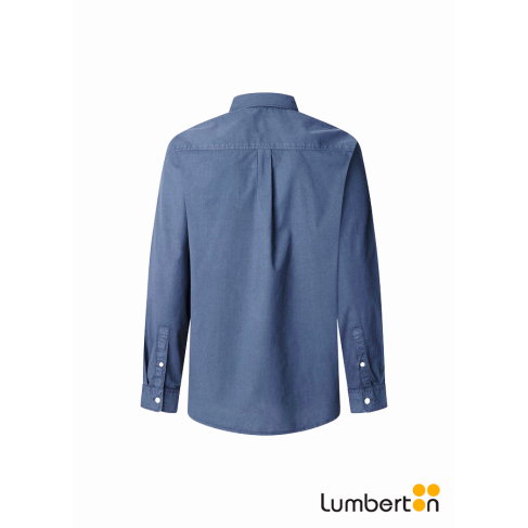 Camisa básica azul...