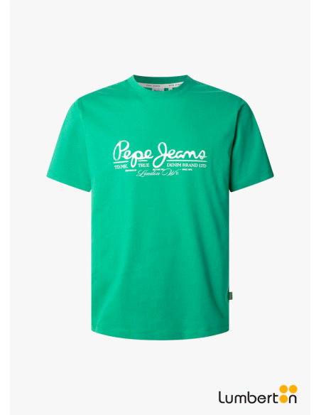 Camiseta verde esmeralda + logo blancoDUMASTEV