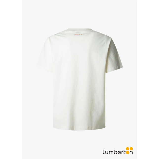 Camiseta blanca + logo naranjaDUMASTE