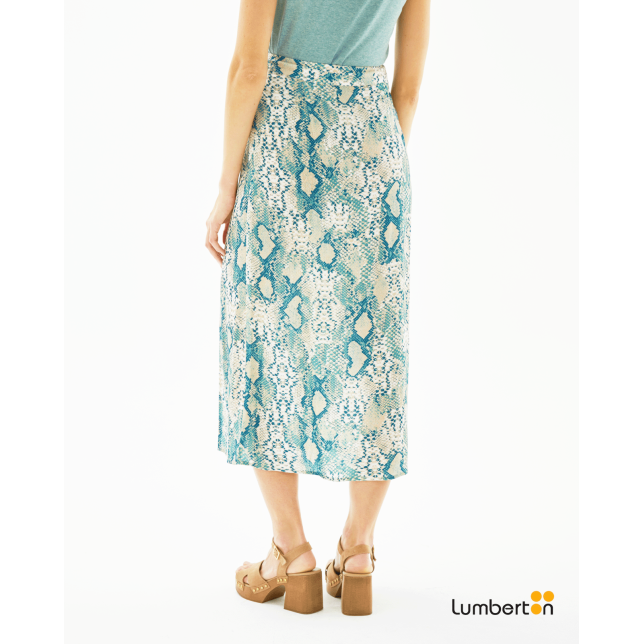 Falda midi evasé animal print... Falda midi evasé animal print...