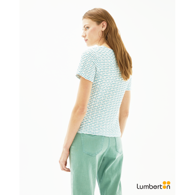 Camiseta tejido fantasía jacquard...