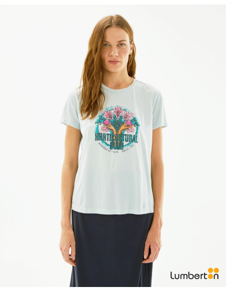 Camiseta print Horticural club Azul claroCT399