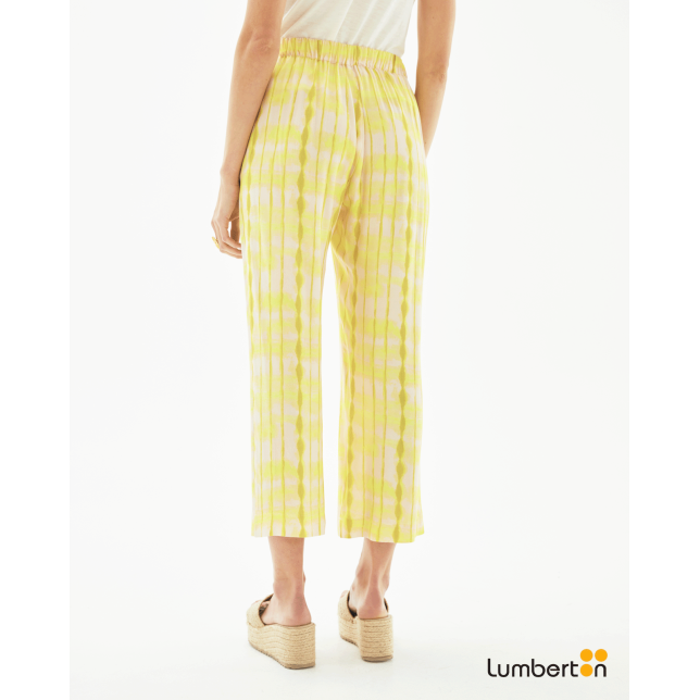 Pantalón cinturilla engomada...