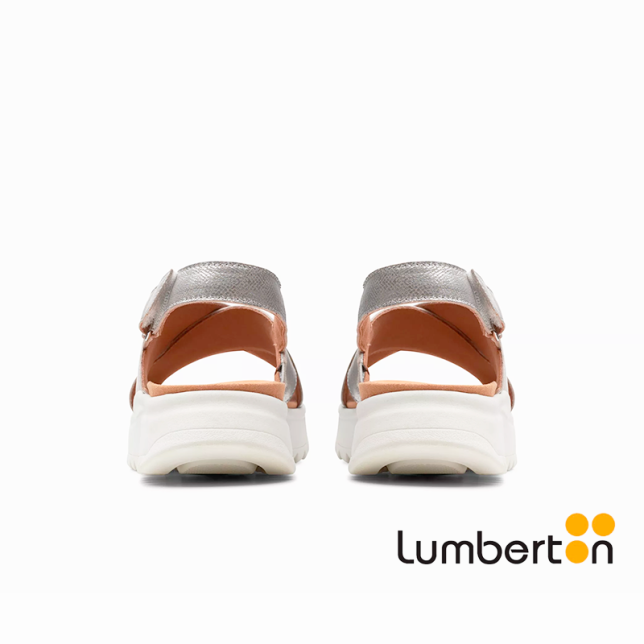 Sandalia plateada tiras cruzadas SILVER