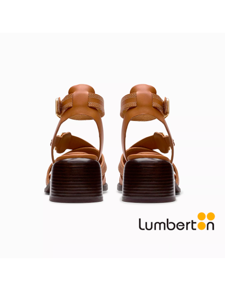 Tacones tiras marrones MORWYN