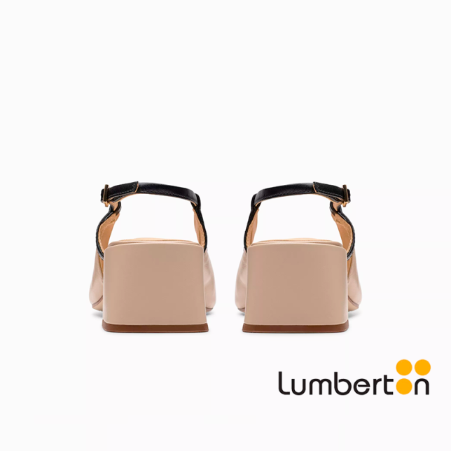 Sandalia beige detalles negros NYTA45 Sandalia beige detalles negros NYTA45