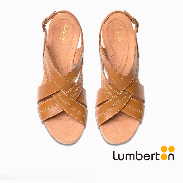 Zapato tiras marrones cruzadas SABINA