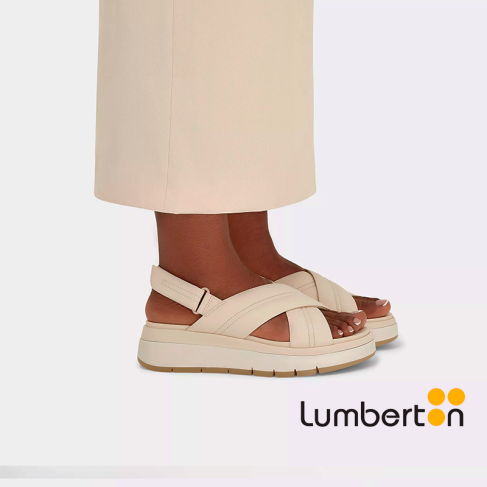 Sandalias blancas tiras...