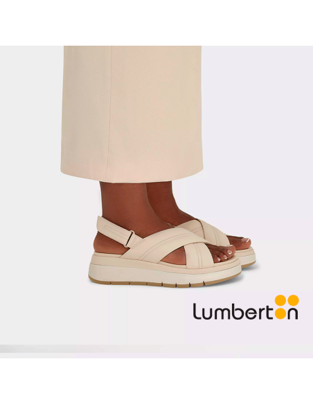 Sandalias blancas tiras cruzadas TUSCAN