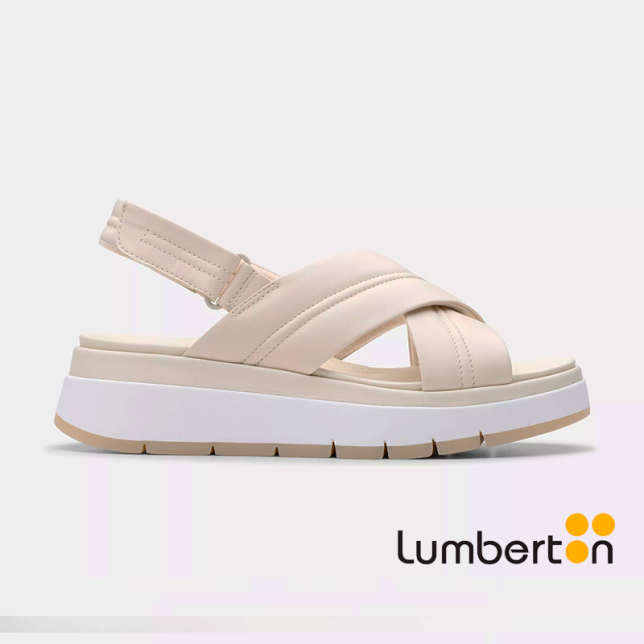 Sandalias blancas tiras cruzadas TUSCAN