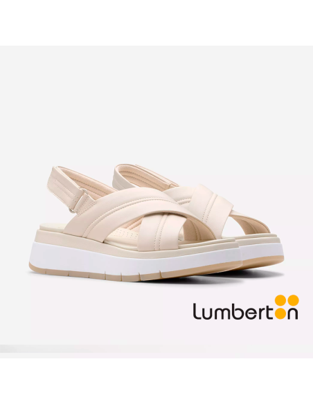 Sandalias blancas tiras cruzadas TUSCAN