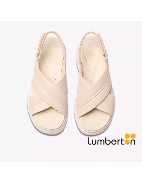 Sandalias blancas tiras cruzadas TUSCAN