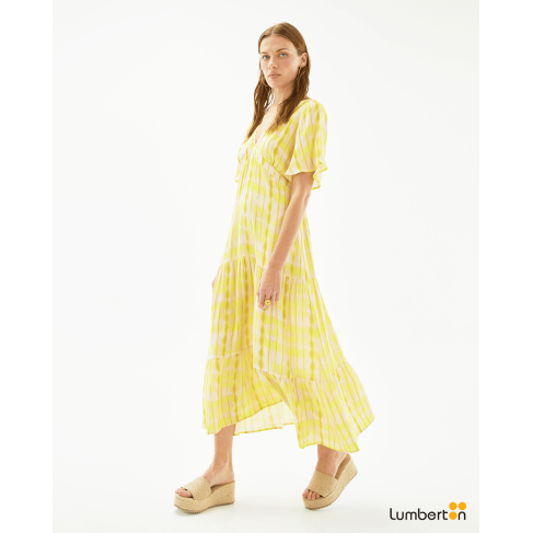 Vestido midi estampado...