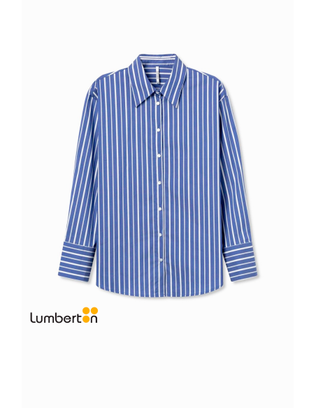 Camisa azul rayas blancas CASTROAZ