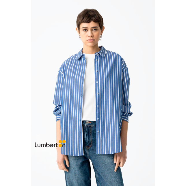 Camisa azul rayas blancas CASTROAZ