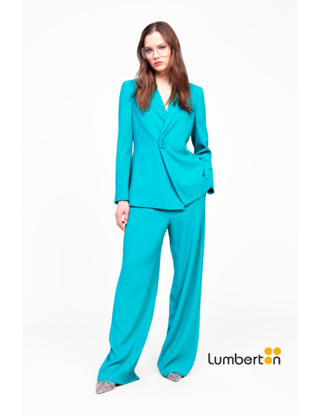 Pantalón azul petroleo ancho PANTALP